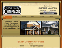 Tablet Screenshot of elkhartcochiro.com